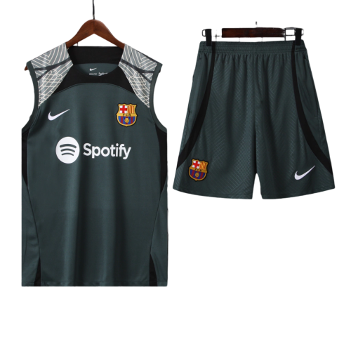 Conjunto Regata Barcelona 23/24 Nike - Verde Escuro