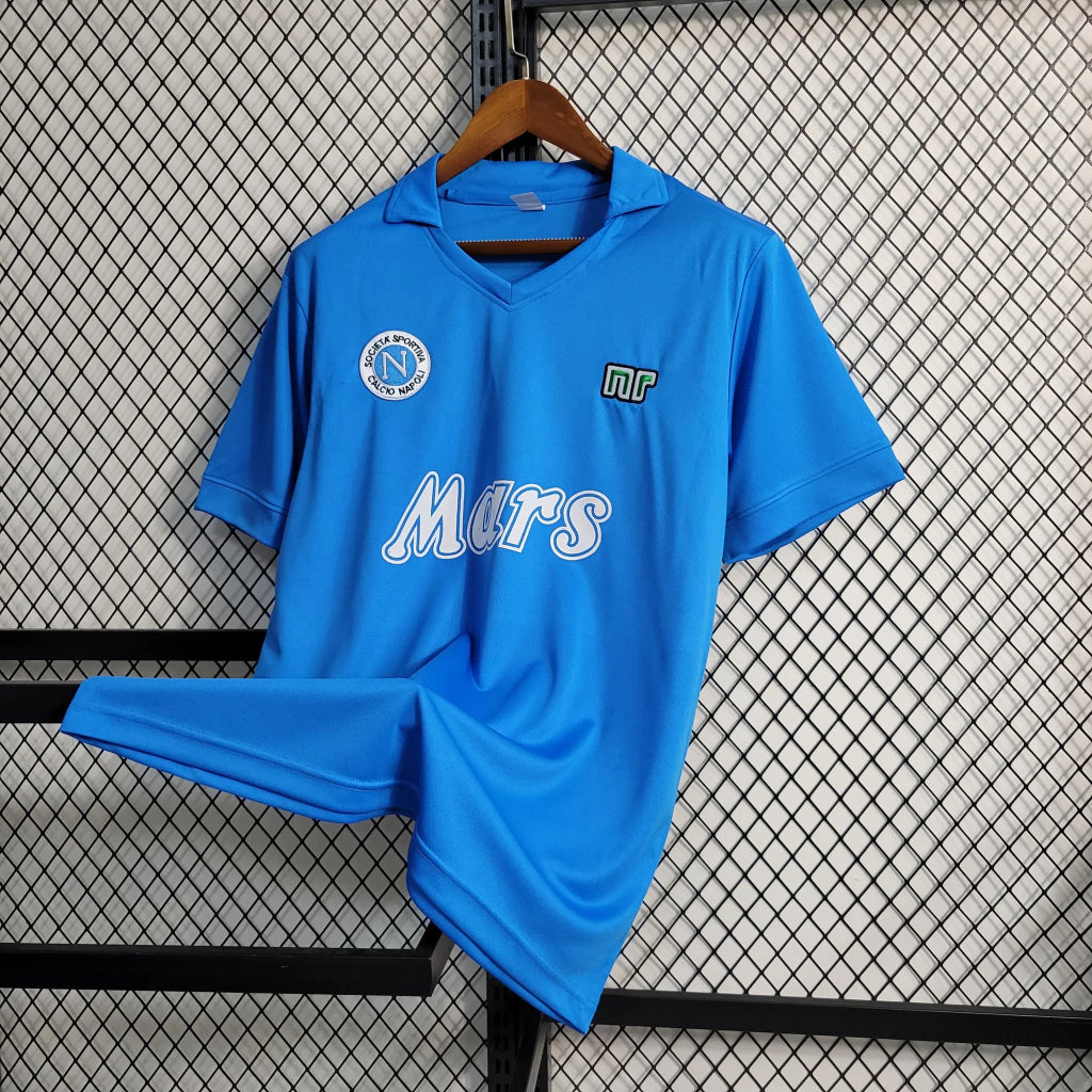 Camisa Retrô Napoli Umbro 88/89 Masculino Azul