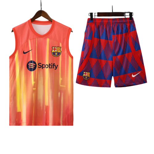 Conjunto Regata Barcelona 23/24 Nike - Laranja