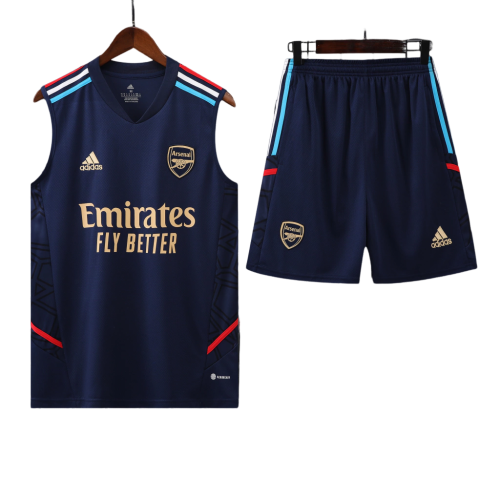 Conjunto Regata Arsenal Training 2023/24 Adidas - Azul Escuro