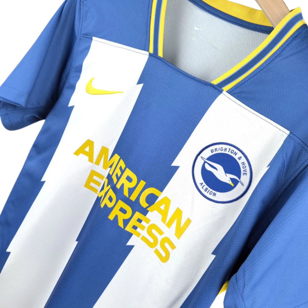 Camisa Brighton I Home 2024/25 Nike Torcedor Masculino Branco e Azul