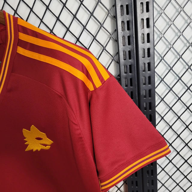 Camisa Roma I Home Adidas Torcedor 2023/24 Masculino Vermelho