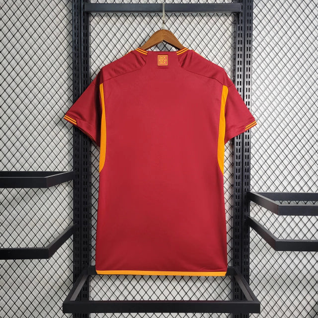 Camisa Roma I Home Adidas Torcedor 2023/24 Masculino Vermelho