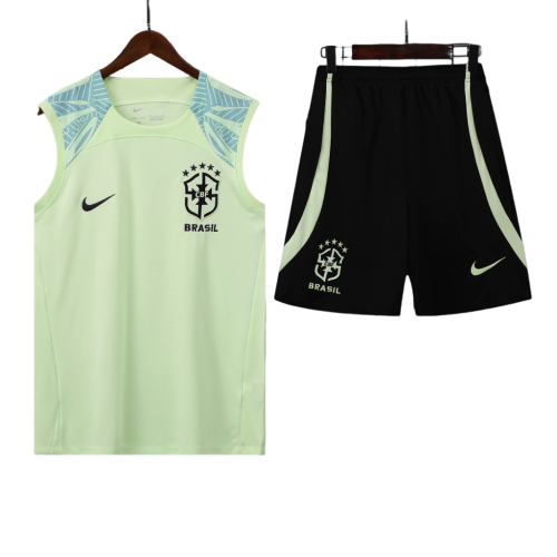 Conjunto Regata Brasil 22/23 Nike - Verde+Preto