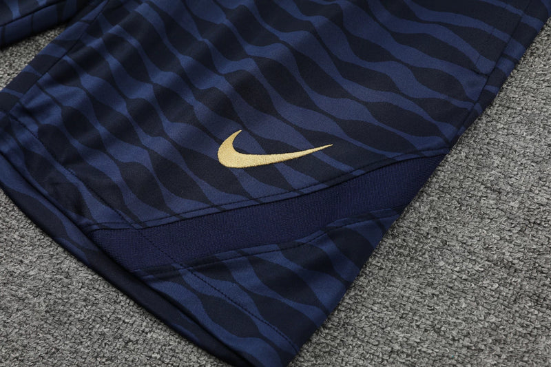 Conjunto Regata PSG 22/23 Nike - Azul+Dourado
