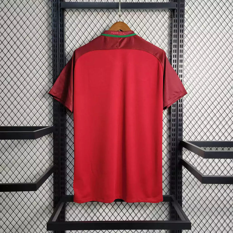 Camisa Retrô Portugal Home Nike 2016/17 Masculino Vermelho