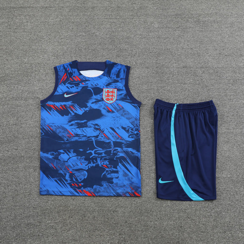 Conjunto Regata Inglaterra 22/23 Nike - Azul+Vermelho