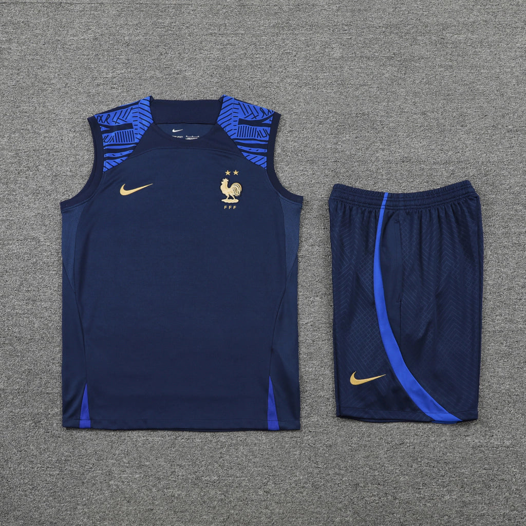 Conjunto Regata França 22/23 Nike - Azul