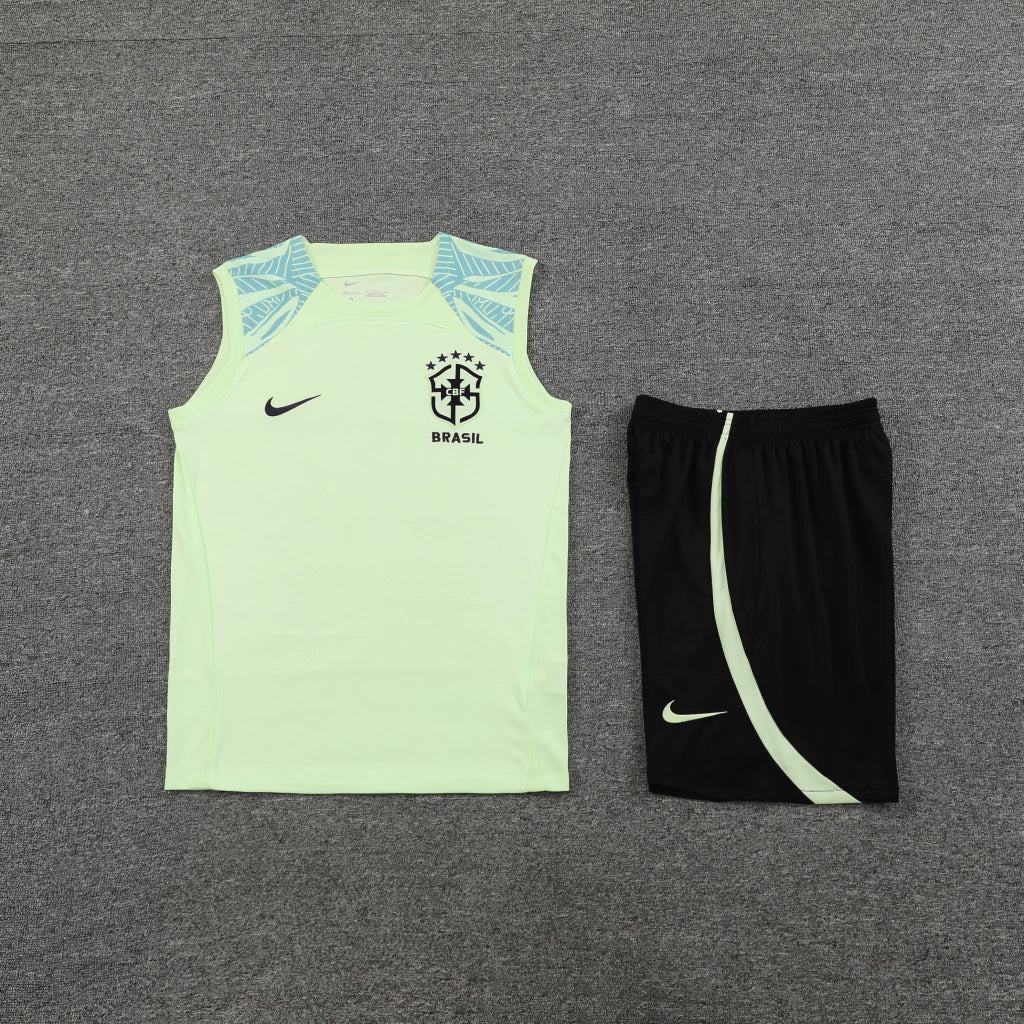 Conjunto Regata Brasil 22/23 Nike - Verde+Preto