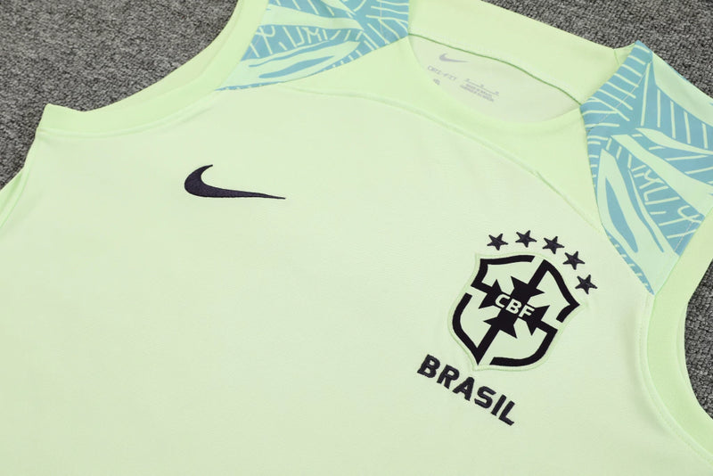 Conjunto Regata Brasil 22/23 Nike - Verde+Preto