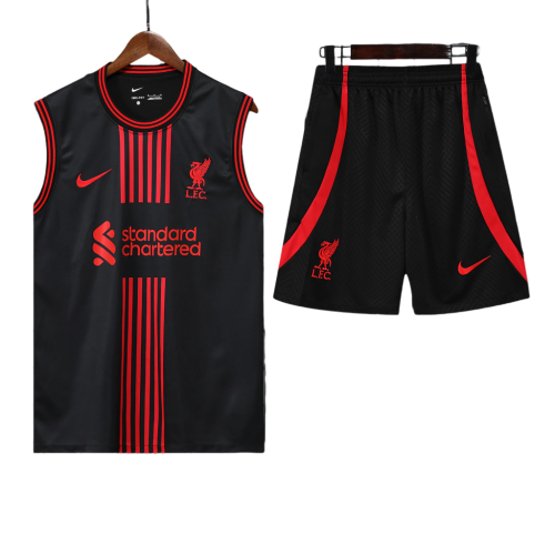 Conjunto Regata Liverpool 22/23 Nike - Preto