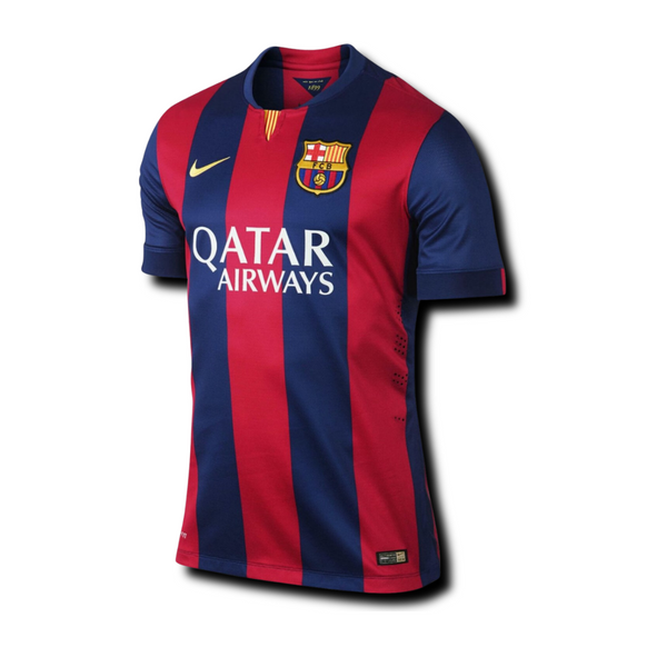 Camisa Retro Barcelona I Home Nike 2014/15 Masculino Azul e Grená 14/15