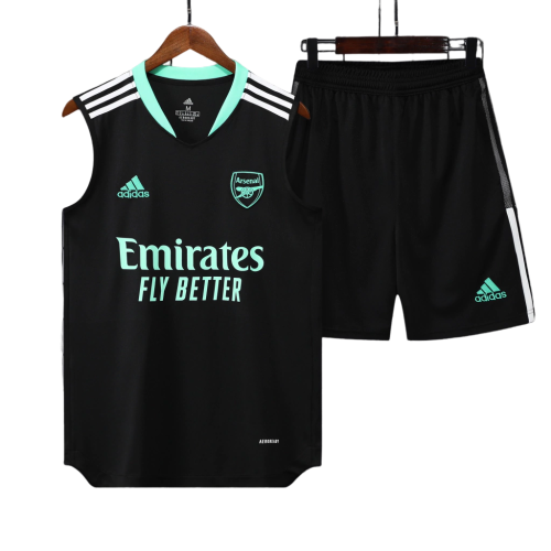 Conjunto Regata Arsenal Training 2022/23 Adidas - Preto