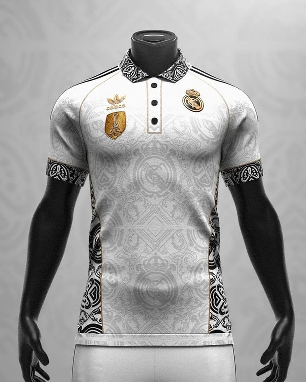 Camisa Ed. Especial Real Madrid 23/24 Adidas - Masculino - Branco E Preto