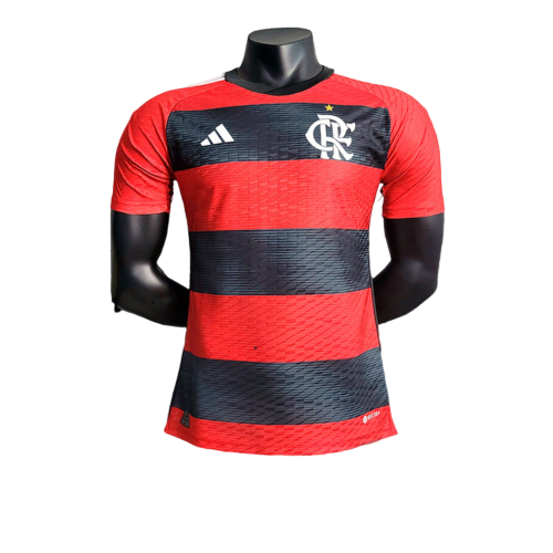 Camisa Flamengo Home 2023/24 Adidas Jogador Masculina - Vermelho e Preto