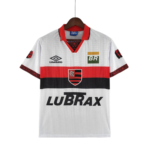 Camisa Retrô Flamengo II Away 1995/96 Adidas Masculino Branco