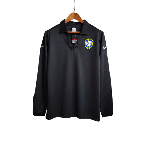 Camisa Brasil Nike  2004/05 (Manga longa) Retrô- Preto