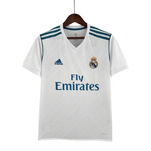 Camisa Retrô Real Madrid I Home Adidas 2017/18 Masculino Branca