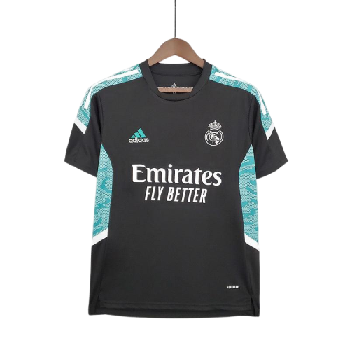 Camisa Real Madrid 21/22 treino -Adidas - preto e azul