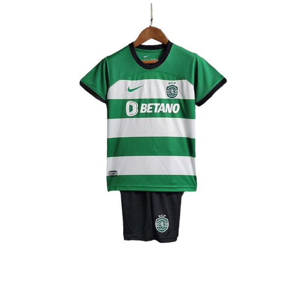 Conjunto Infantil Sporting Portugal Home 2023/24 Nike - Verde