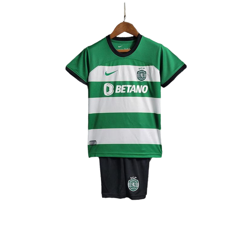 Conjunto Infantil Sporting Portugal Home 2023/24 Nike - Verde