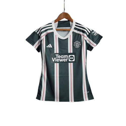 Camisa  Manchester United Away Adidas 2023/24 (Feminina) Preta