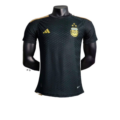 Camisa Argentina Black Adidas Jogador 2023/24 Masculino Preto
