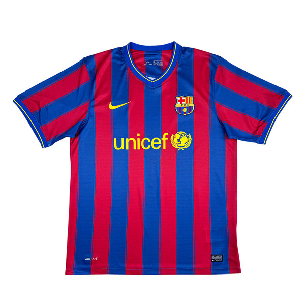 Camisa Retrô Barcelona Home 2009/10 Nike Masculino - Azul e Vermelho