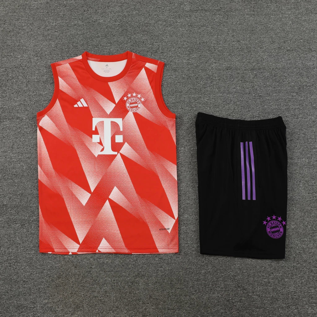 Conjunto Regata FC Bayern 23/24 Adidas - Vermelho