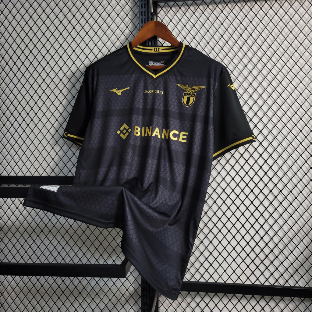 Camisa Lazio "10 anos Copa Itália 23/24 Torcedor Masculino Preto