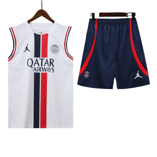 Conjunto Regata PSG 22/23 Jordan - Branco+Vermelho