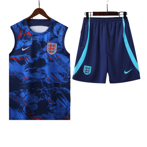 Conjunto Regata Inglaterra 22/23 Nike - Azul+Vermelho