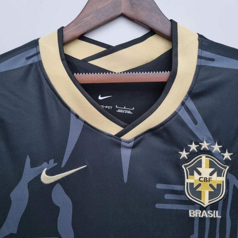 Camisa Seleção brasileira Especial Nordeste Nike Torcedor 2022/23 Feminina Preta