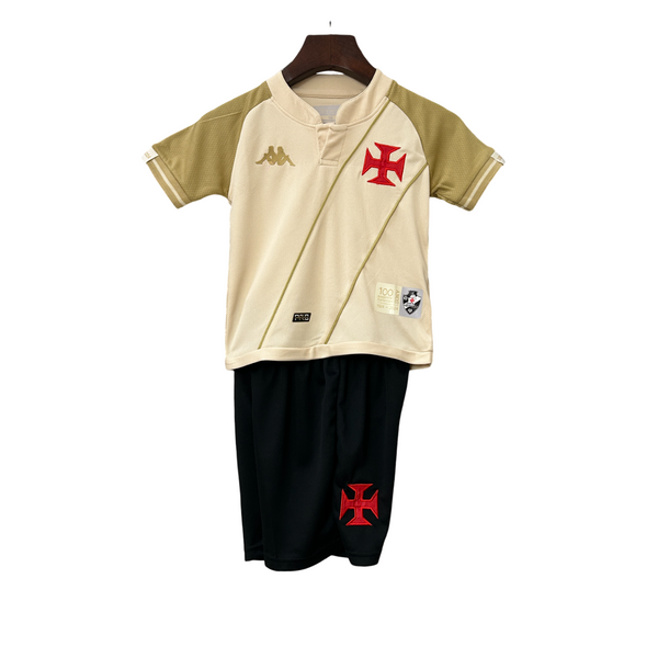 Kit Infantil Vasco Away 24/25 - Kappa - Bege