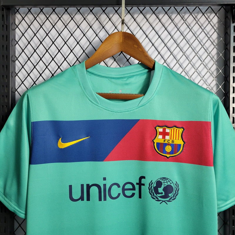 Camisa Barcelona Retrô II 10/11 Nike Masculina Verde