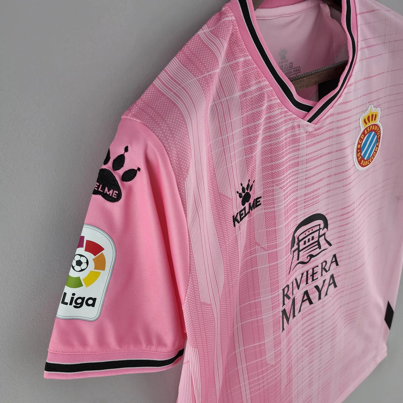 Camisa Espanyol II Kelme Torcedor 2022/23 Masculino Rosa