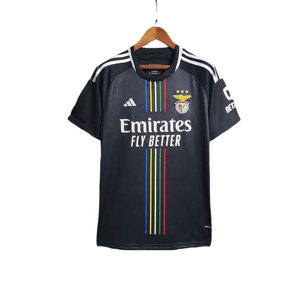 Camisa Benfica 2023/24 Adidas All Black  Torcedor