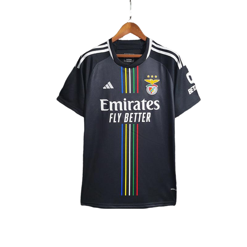 Camisa Benfica 2023/24 Adidas All Black  Torcedor