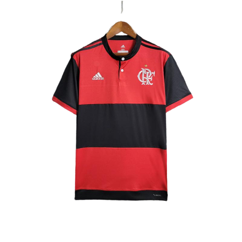 Camisa Flamengo I Home Retrô 2017/18 Adidas Masculina - Vermelho