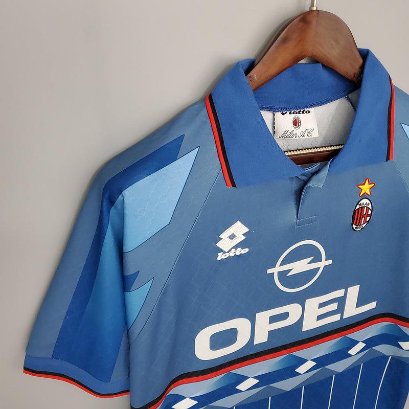camisa  Adidas - AC Milan III Away 1995/96- azul