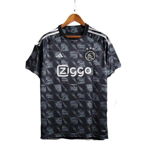 Camisa Ajax Away 23/24 Adidas Torcedor Masculina - Preto/Branco