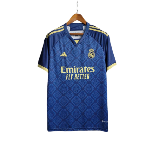 Camisa Real Madrid Adidas 23/24 Torcedor Masculino Azul