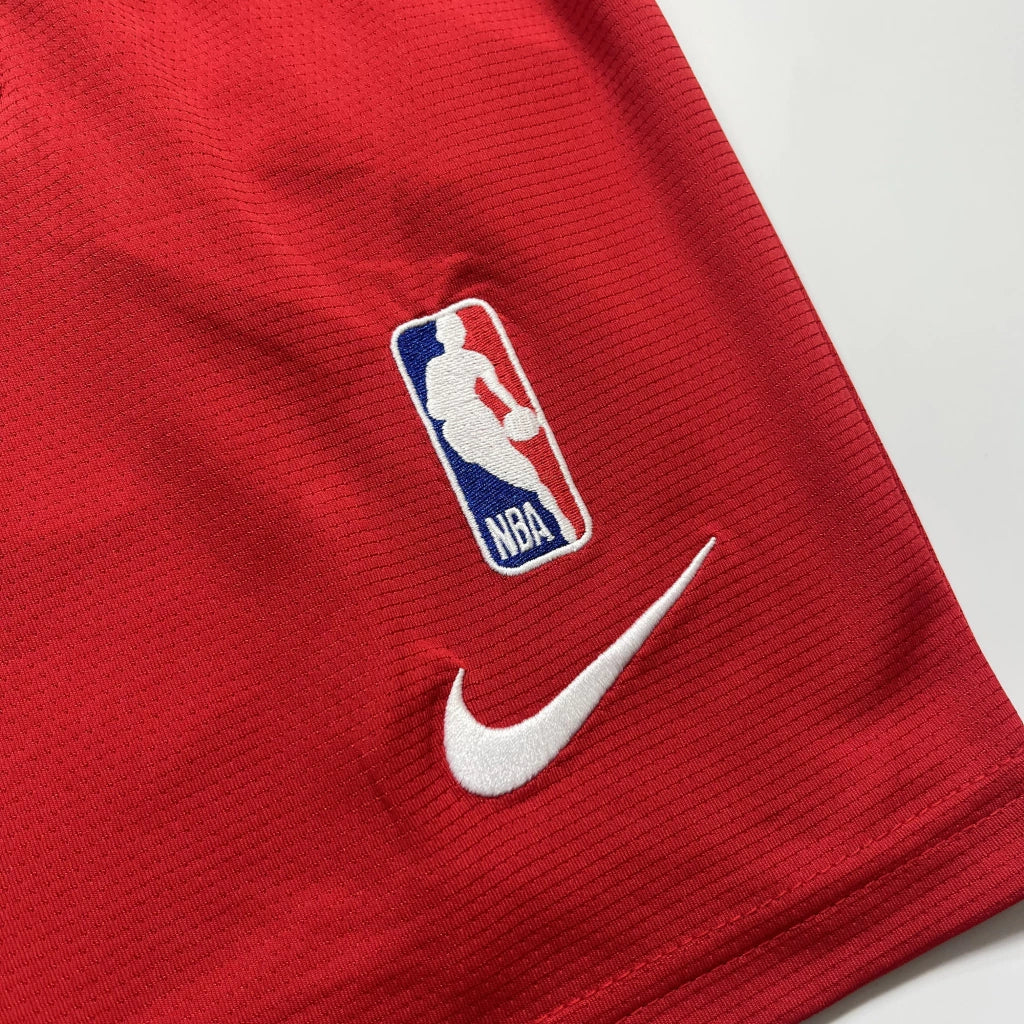 Shorts NBA Miami Heat 23/24 Casual - Nike - Vermelho - Branco - Preto