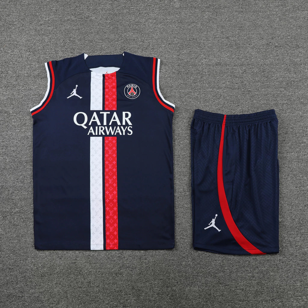 Conjunto Regata PSG 22/23 Jordan - Azul+Vermelho