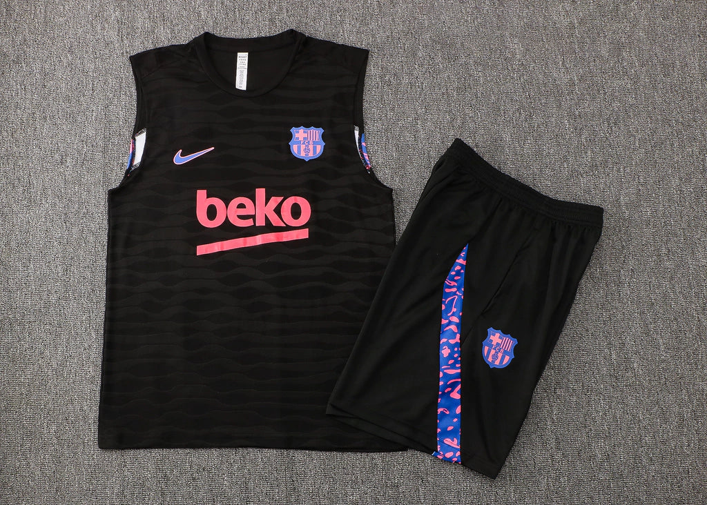 Conjunto Regata Barcelona Training 2021/22 Nike - Preto