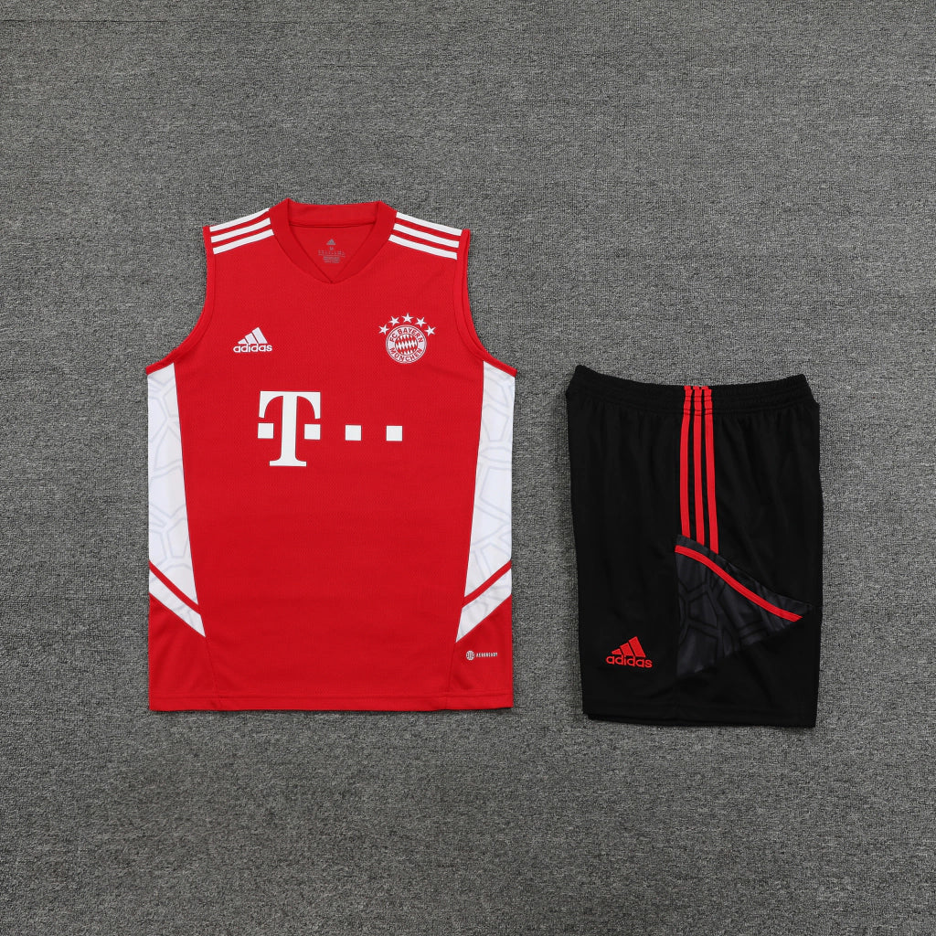 Conjunto Regata FC Bayern 23/24 Adidas - Vermelho