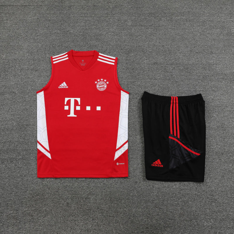 Conjunto Regata FC Bayern 23/24 Adidas - Vermelho
