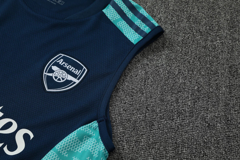 Conjunto Regata Arsenal Training 2022/23 Adidas - Azul