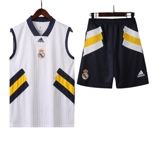 Conjunto Regata Real Madrid Training 2023/24 Adidas - Branco