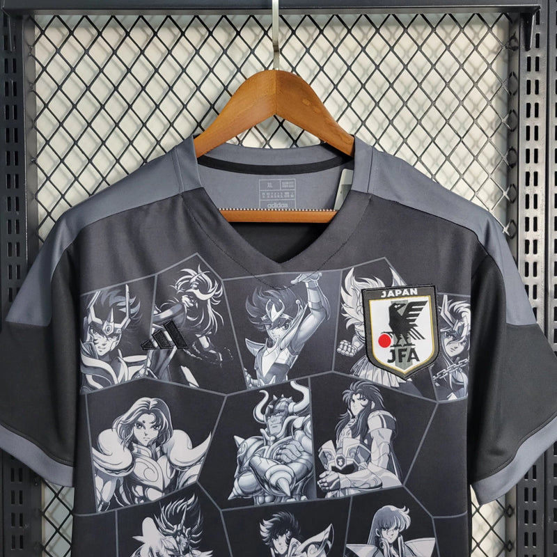 Camisa Japão 23/24 Adidas Torcedor Versão Gold Saint Seiya Masculino Preto